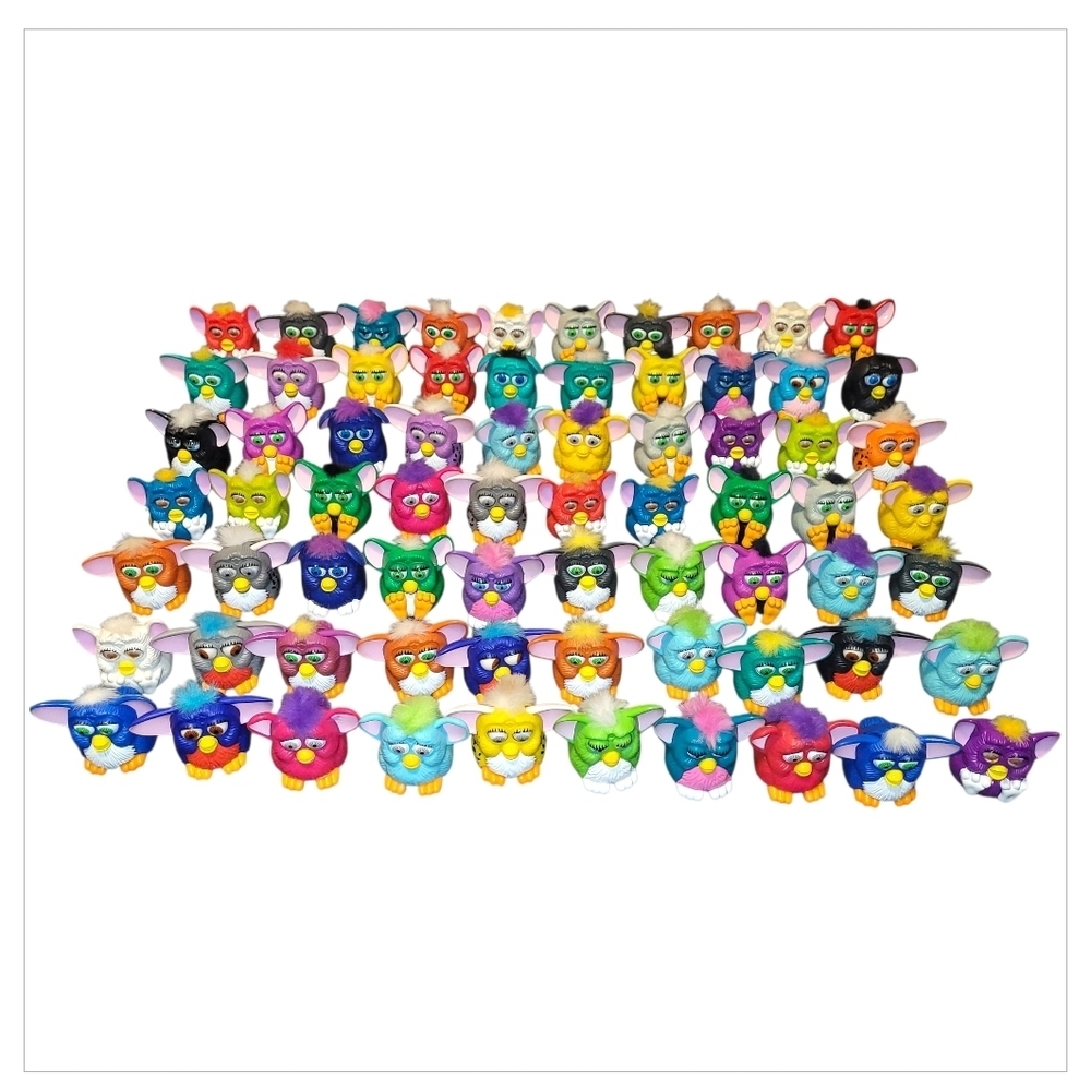 McDonald’s Furby Happy Meal Toys HUGE LOT 70 Vintage 1998 Hasbro Furby Figures - Picture 1 of 5